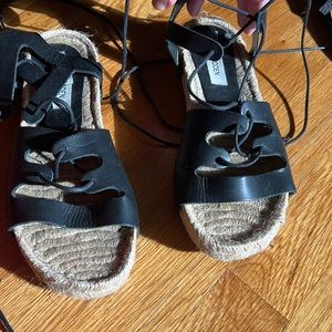 Steve Madden leather espadrille sandals